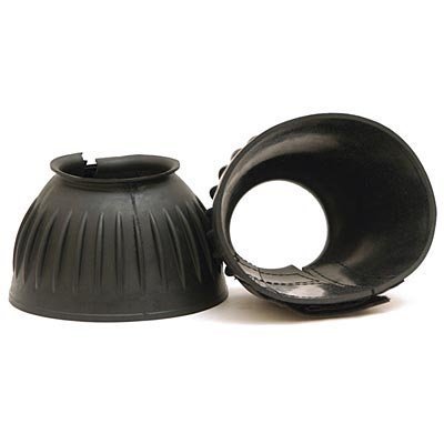 Double Tape Ribbed Bell Boots, pair