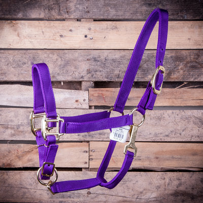 Yearling Adjustable Halter with Throat Snap, (400-600 lb)