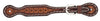 Turquoise Cross Geometric Tooled Spur Straps, Mens