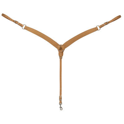 Turquoise Cross Skirting Leather Breast Collar