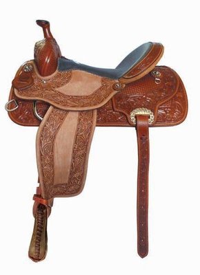 Alamo Saddlery Barrel/Roper Saddle, 15&amp;quot;