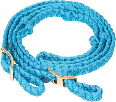 Neonz Flat Braided Knotted Barrel Rein, 3/4&quot; x 8&#39;