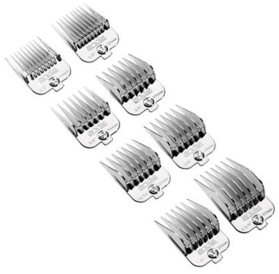 Andis Chrome Magnetic Comb 8-pc Set