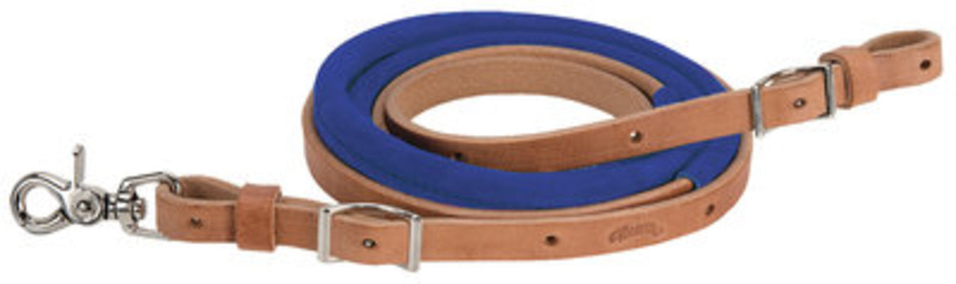 Suede Covered Barrel Reins