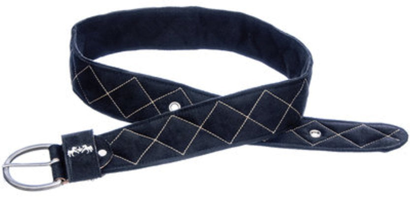 Equine Couture Diamond Quilted Suede Belt