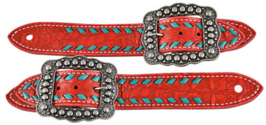 Buckstitch Belt Style Spur Straps