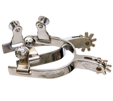 Jeffers Engraved Youth Spurs, pair