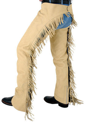 Synthetic Luxury Suede Equitation Chaps, Sand