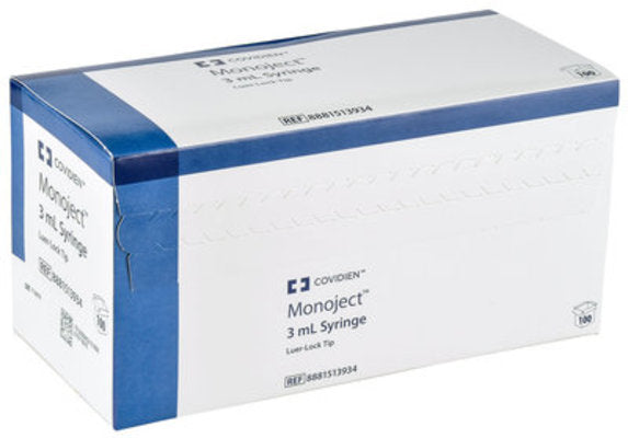 Monoject Luer Lock Syringes, Boxes