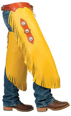 Chestnut Doe Tan Chinks with Skirting Leather Yoke Set