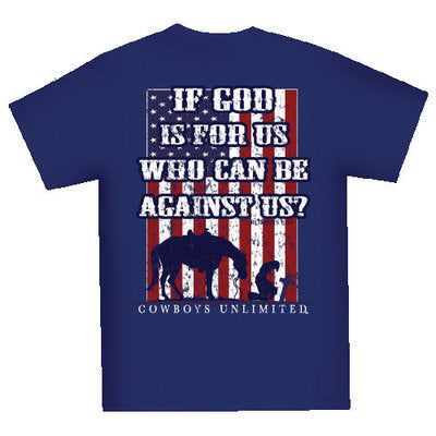 &amp;quot;If God is for Us, Who Can Be Against Us&amp;quot; Tee, Navy