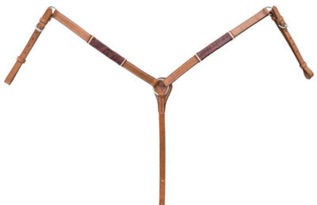 Breast Collar - Buffalo Leather Rawhide Collection