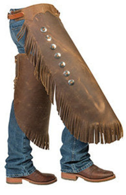 Brown Pull-Up Leather Work Chinks