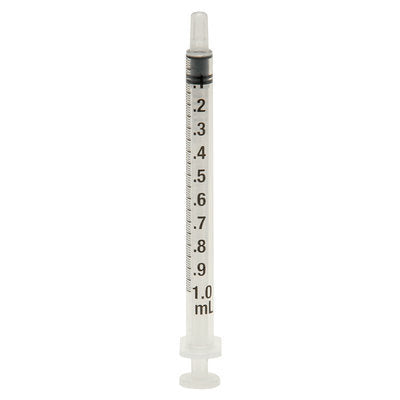 Jeffers Luer Slip Syringes, Single
