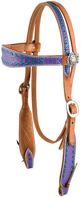 Buck Stitch Browband Headstall