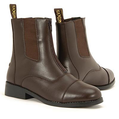 Saxon Children&amp;#39;s Equileather Zip Paddock Boots