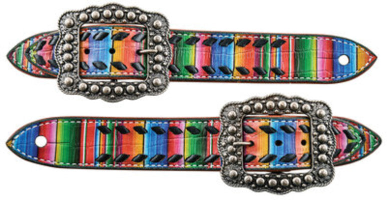 Buckstitch Belt Style Spur Straps