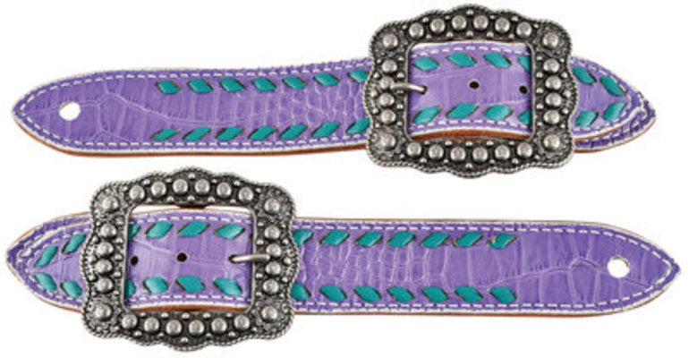 Buckstitch Belt Style Spur Straps