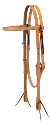 Turquoise Cross Skirting Leather Browband Headstall