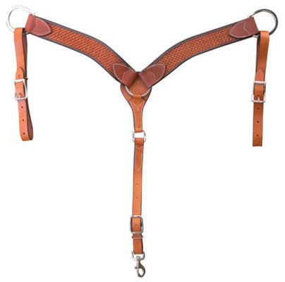 Cashel&reg; Chestnut Basket Stamp Breast Collar