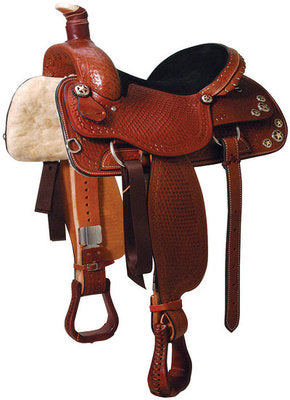 Texas Star Ranch Roper Chestnut Saddle
