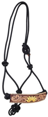 Rafter T Painted Rope Halters with Leather Overlay