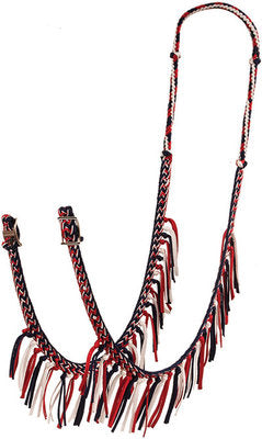 Braided Barrel Rein with Fringe