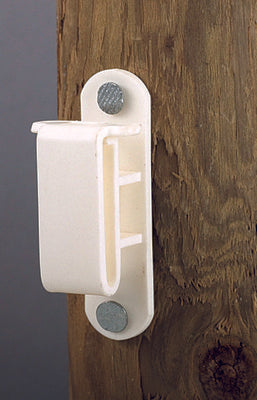 Poly Tape Nail-On Insulator, white pkg of 25