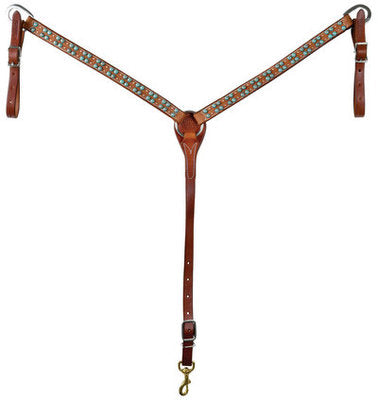 Antique Turquoise Dots Breast Collar