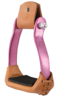 Polished Aluminum Barrel Racer Stirrups