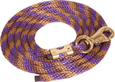 Poly Colorful Lead Rope, Bull Snap