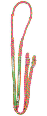 Knotted Competition Rein with Stones, 8&#39;