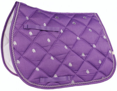 Lettia Collection Embroidered All Purpose Saddle Pad