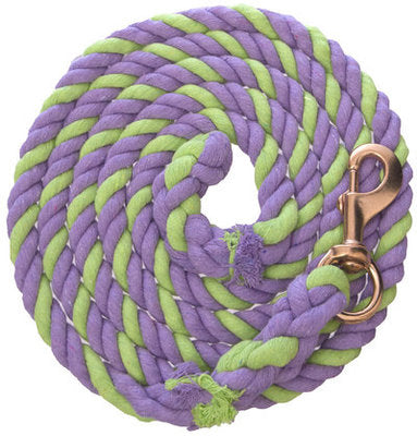 Colored Cotton Lead Ropes, 10&#39; L