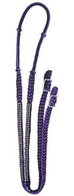 Knotted Competition Rein with Stones, 8&#39;