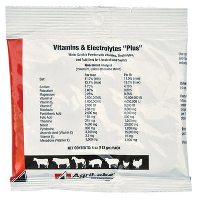 Vitamins &amp;amp; Electrolytes PLUS, 4 oz pkg