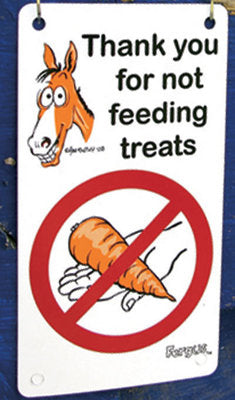 Fergus &amp;quot;Do Not Feed&amp;quot; Stall Sign