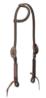 Turquoise Cross Beaded Basket Weave Tack Collection