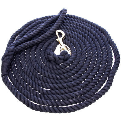 Cotton Lunge Line, 1/2&amp;quot; x 25&amp;#39; w/ brass-plated bolt snap