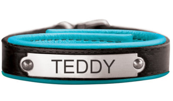 Leather Comfort Bracelet with Nameplate