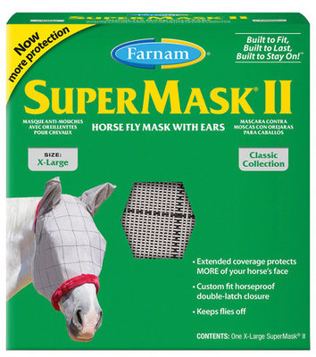 SuperMask II Classic Fly Mask with Ears, XL