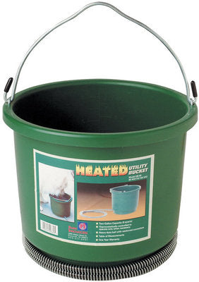 Plastic Heated Bucket, 2 Gallon
