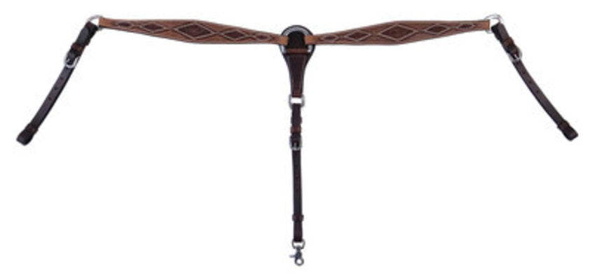 Cody Pro Diamond Tooled Breast Collar