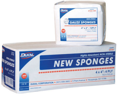 Gauze Sponges (Non Sterile) 4&quot; x 4&quot;