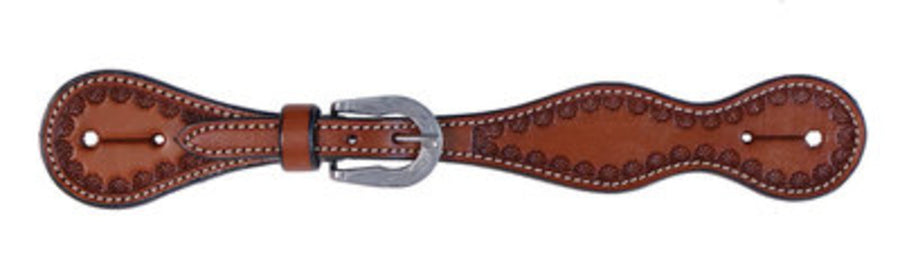 Cody Pro Tooled Spur Straps