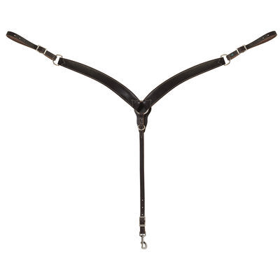 Turquoise Cross Skirting Leather Breast Collar