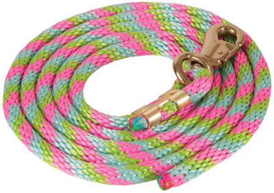 Poly Colorful Lead Rope, Bull Snap
