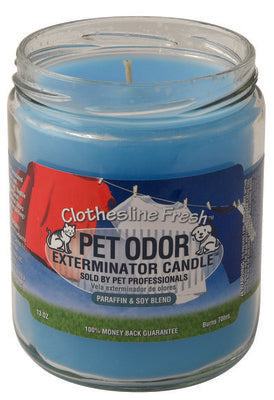 Pet Odor Exterminator Candle, Clothesline Fresh