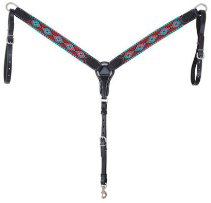 Rafter T Embroidered Aztec Breast Collar