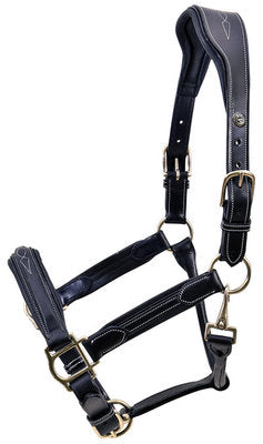 HDR Stress Free Fancy Stitch Leather Halter